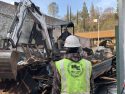 Demolition of former Bombay Restaurant on South Washington Street in Sonora