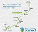 Calaveras Connect Saturday Hopper Map between Angels Camp and Arnold