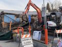 Demolition of former Bombay Restaurant on South Washington Street in Sonora