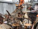 Demolition of former Bombay Restaurant on South Washington Street in Sonora around 2 p.m. 2/15/20