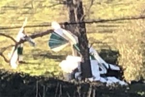 Plane crash site in Columbia off Springfield Road near the airport