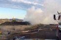 SPI bark pile fire on J-59 in Keystone