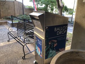 Drop off box at Tuolumne County Elections Office in Sonora