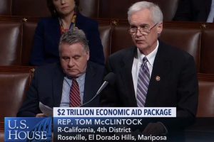 Dist. 4 Congressmember Tom McClintock speaking on the House Floor