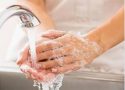 Washing hands to prevent the spread of viruses