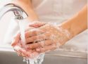 Washing hands to prevent the spread of viruses