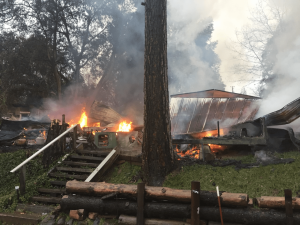 Fire on Old Buchanan Mine Road