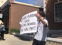 Coronavirus Restrictions Protest At Courthouse Park
