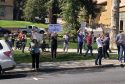 Coronavirus Restrictions Protest At Courthouse Park