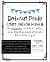 Sonora Elementary Bobcat Pride Staff Vehicle Parade flyer April 2 2020