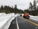 Caltrans plows clearing Ebbetts Pass