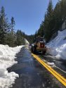 Caltrans plows clearing Sonora Pass