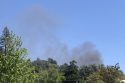 Smoke in Sonora skies due to structure fire