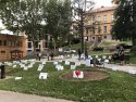 Candlelight Vigil At Courthouse Park