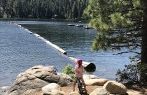 Biking at Pinecrest Lake