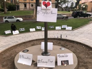 Candlelight Vigil At Courthouse Park
