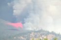 CAL Fire tanker 91 dropping retardant on the Walker Fire