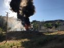 Electrical Substation Fire off Pool Station Road in San Andreas