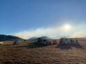 Wednesday morning view of Walker Fire