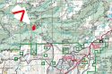 Forest Service Map of the Quarter Fire burning in the Stanislaus National Forest