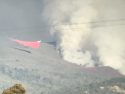 CAL Fire tanker 91 dropping retardant on the Walker Fire