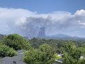 Smoke from structure fire on Soulsbyville Road July 15 2020