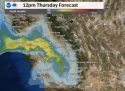 Mineral Fire Smoke Projection For Noon Thursday