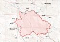 Moc Fire perimeter map 8-23-20 at 1 p.m