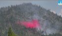 Mountain Fire Aug 7 2020 from PGE Cherry Lake Cam