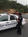 Suspect being arrested at Sonora gas station on Stockton Street