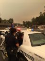 Suspect being arrested at Sonora gas station on Stockton Street