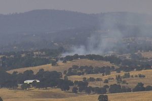 Fire ar the Saddle Creek Golf Resort in Copperopolis