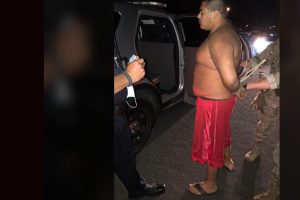 Joshua Rodriguez handcuffed after arrest in Centerville, Utah
