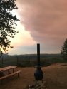 Smoke in the Groveland area coming from Creek Fire burning in the Fresno area