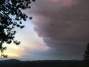 Smoke in the Groveland area coming from Creek Fire burning in the Fresno area