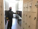 Sheriff Bill Pooley gives tour inside new jail