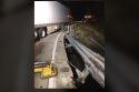 Damage to guardrail on the O'Byrnes Ferry Road Bridge