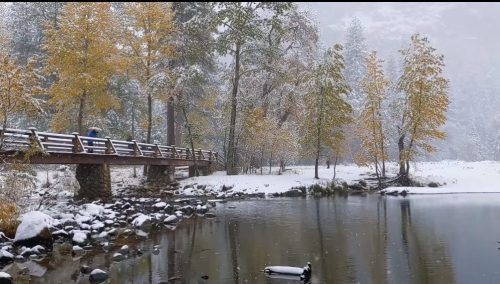 Snow In Yosemite (File Photo)