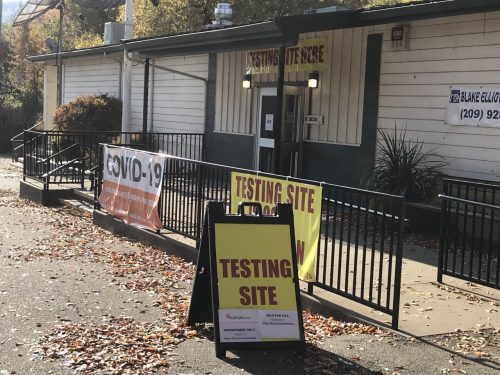 COVID-19 testing site at Mother Lode Fairgrounds in Tuolumne County