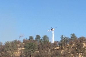 Don Pedro area fire on Lozano Street in Mariposa County taken from Arbolada Dr.