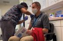 Dr. Eric Sergienko Receives Vaccine