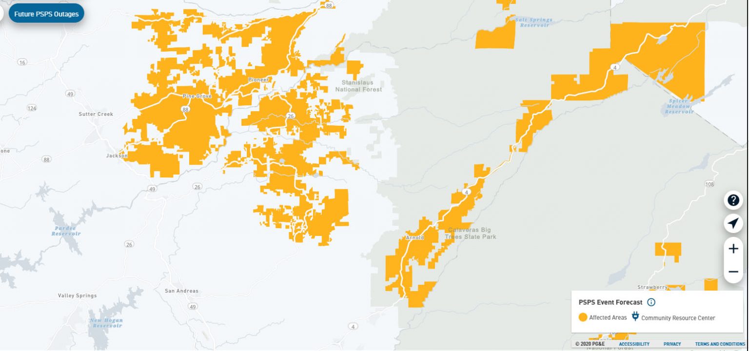 Update: Mother Lode Under PG&E PSPS ‘Watch’ - myMotherLode.com