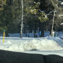 Kids playing in snow in Arnold