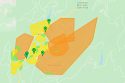 PGE remaining power outages in the Arnold area of Calaveras County 1-30-21