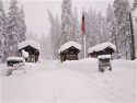Snow at Yosemite gates
