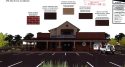 Back building rendering for the new Bank Of Stockton view from S. Stewart Street