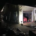 Sonora garage fire with car inside