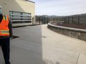 Tuolumne County Courthouse enclosed outside sitting area for staff