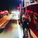 DUI crash into bus stop