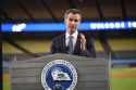 Governor Gavin Newsom At Dodger Stadium